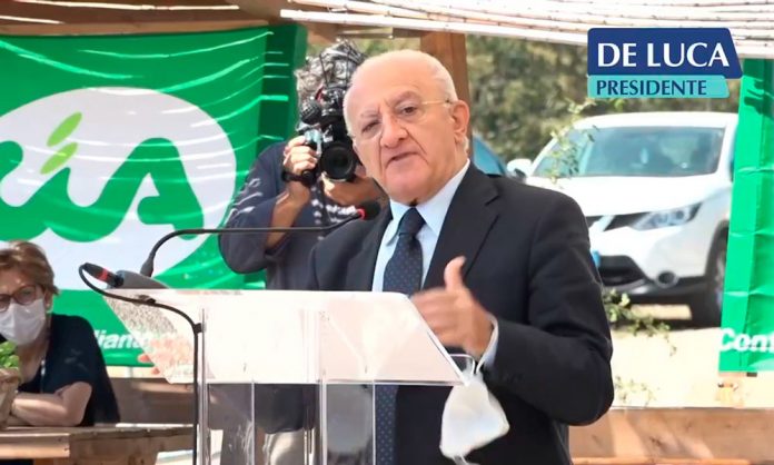 Il presidente della Regione Campania Vincenzo De Luca