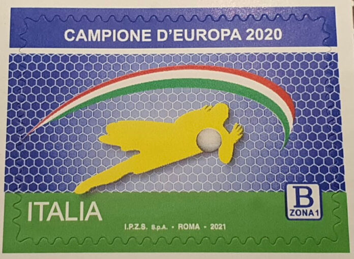 Francobollo Italia Campione d'Europa